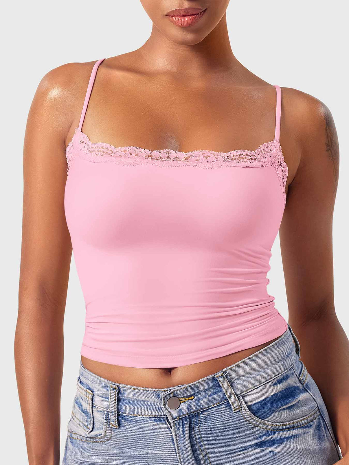 Tank Top Ironfit Annabely Square Neck Lace - Ironfit PL
