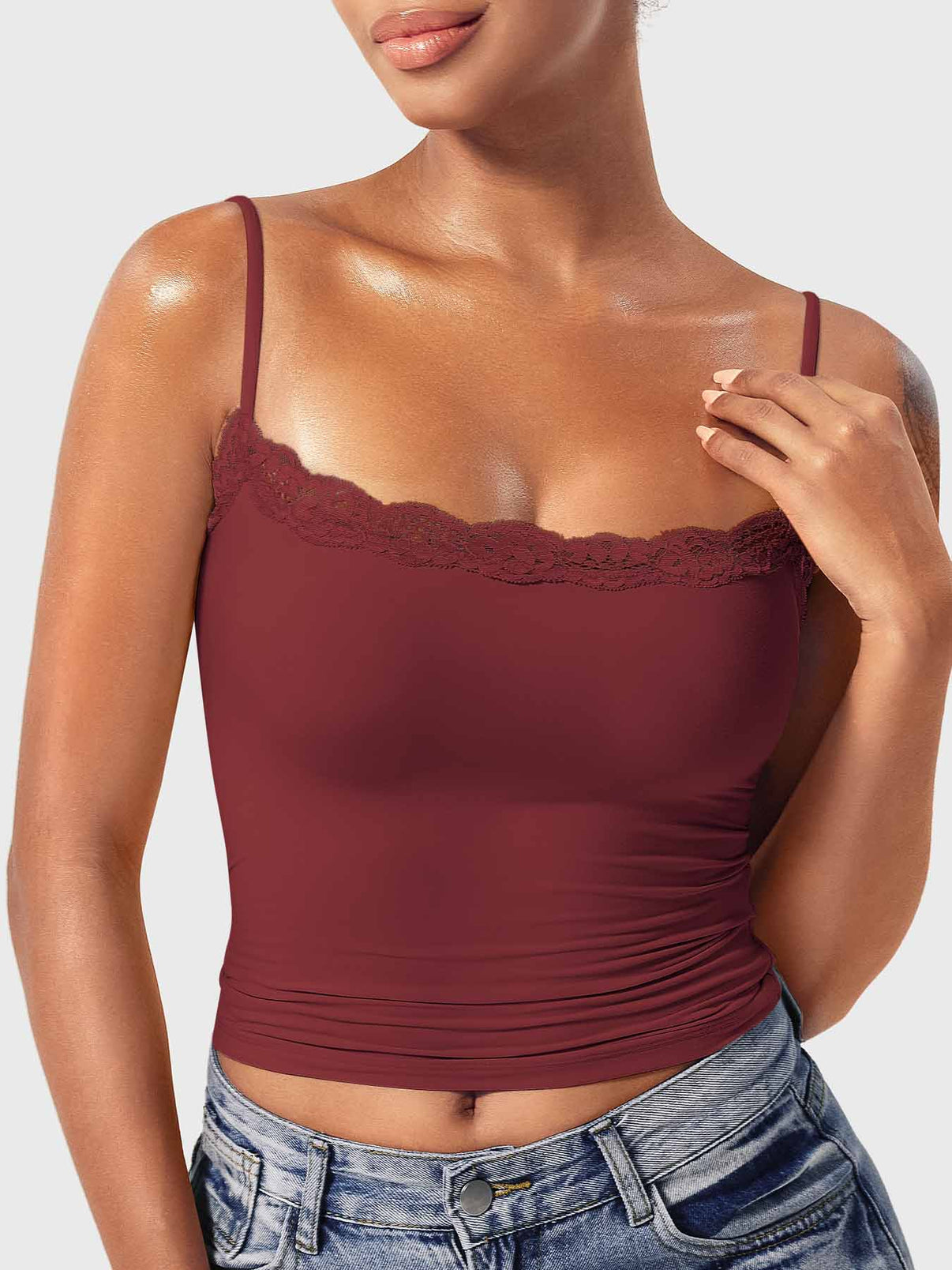 Tank Top Ironfit Annabely Square Neck Lace - Ironfit PL