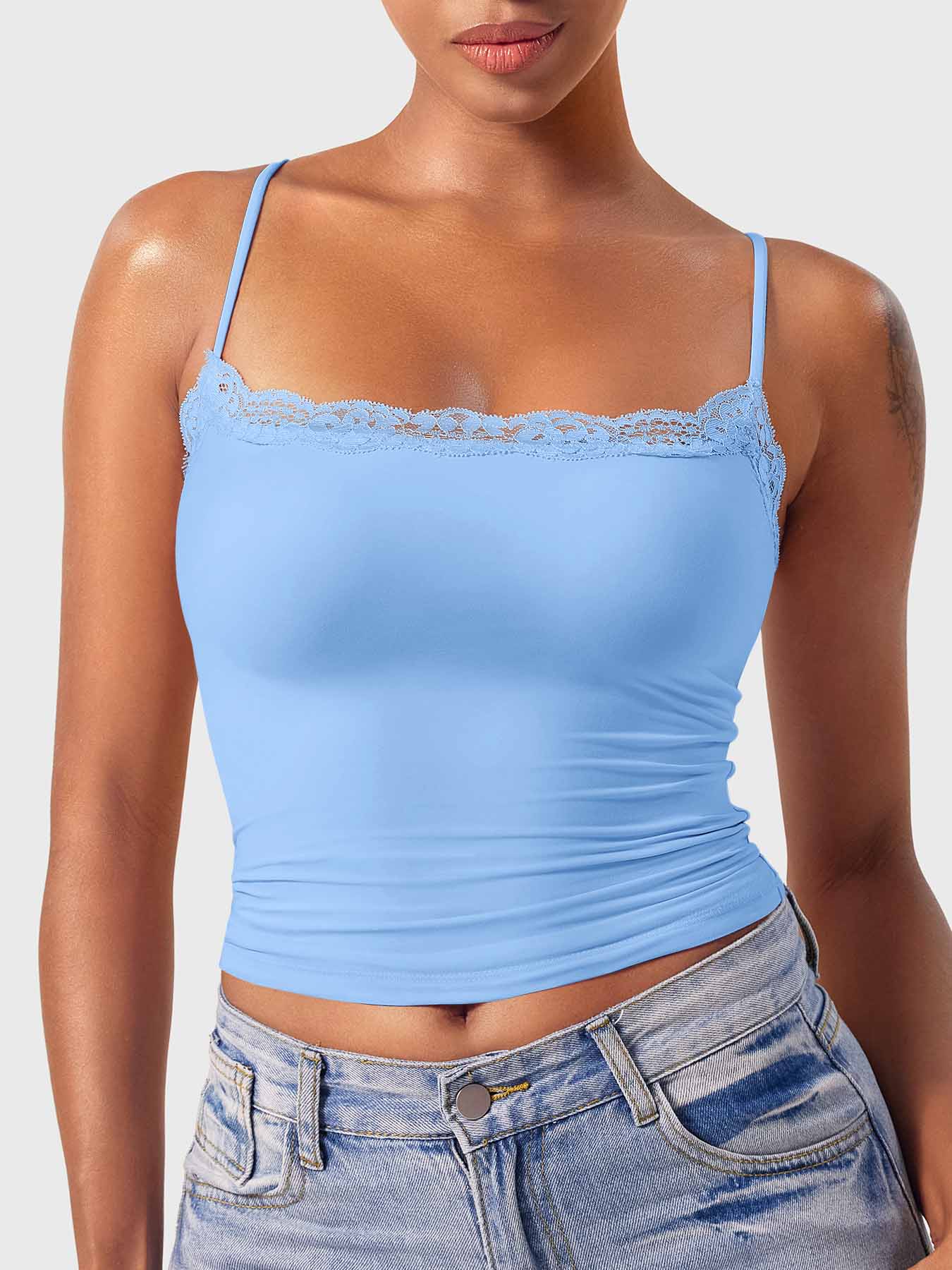 Tank Top Ironfit Annabely Square Neck Lace - Ironfit PL