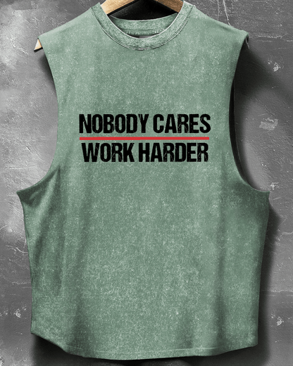 TANK TOP NOBODY CARES WORK HARDER - Ironfit PL