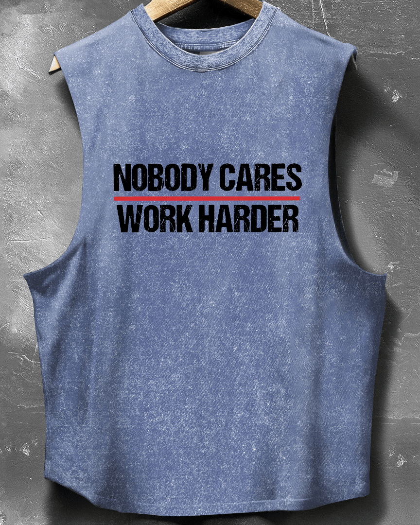 TANK TOP NOBODY CARES WORK HARDER - Ironfit PL