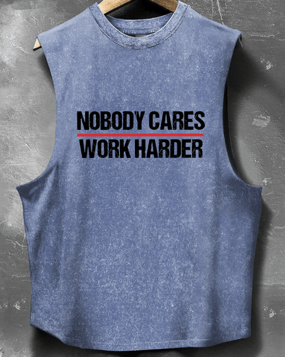 TANK TOP NOBODY CARES WORK HARDER - Ironfit PL