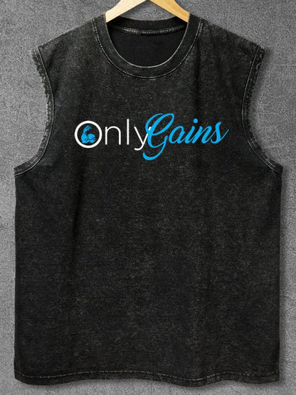 Tank top Only Gains Washed - Ironfit PL