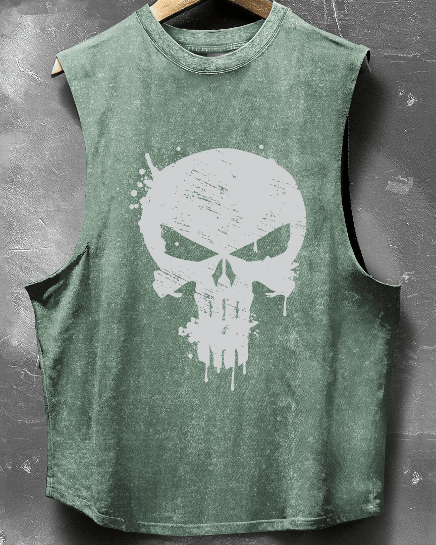 TANK TOP SKULL DROP - Ironfit PL