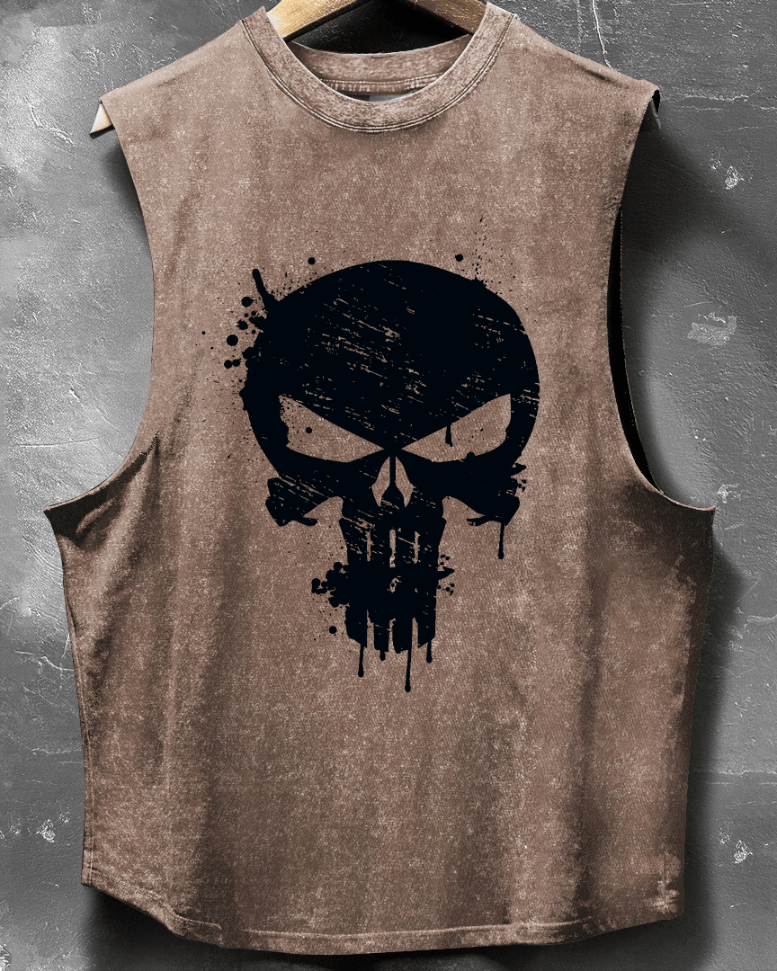 TANK TOP SKULL DROP - Ironfit PL