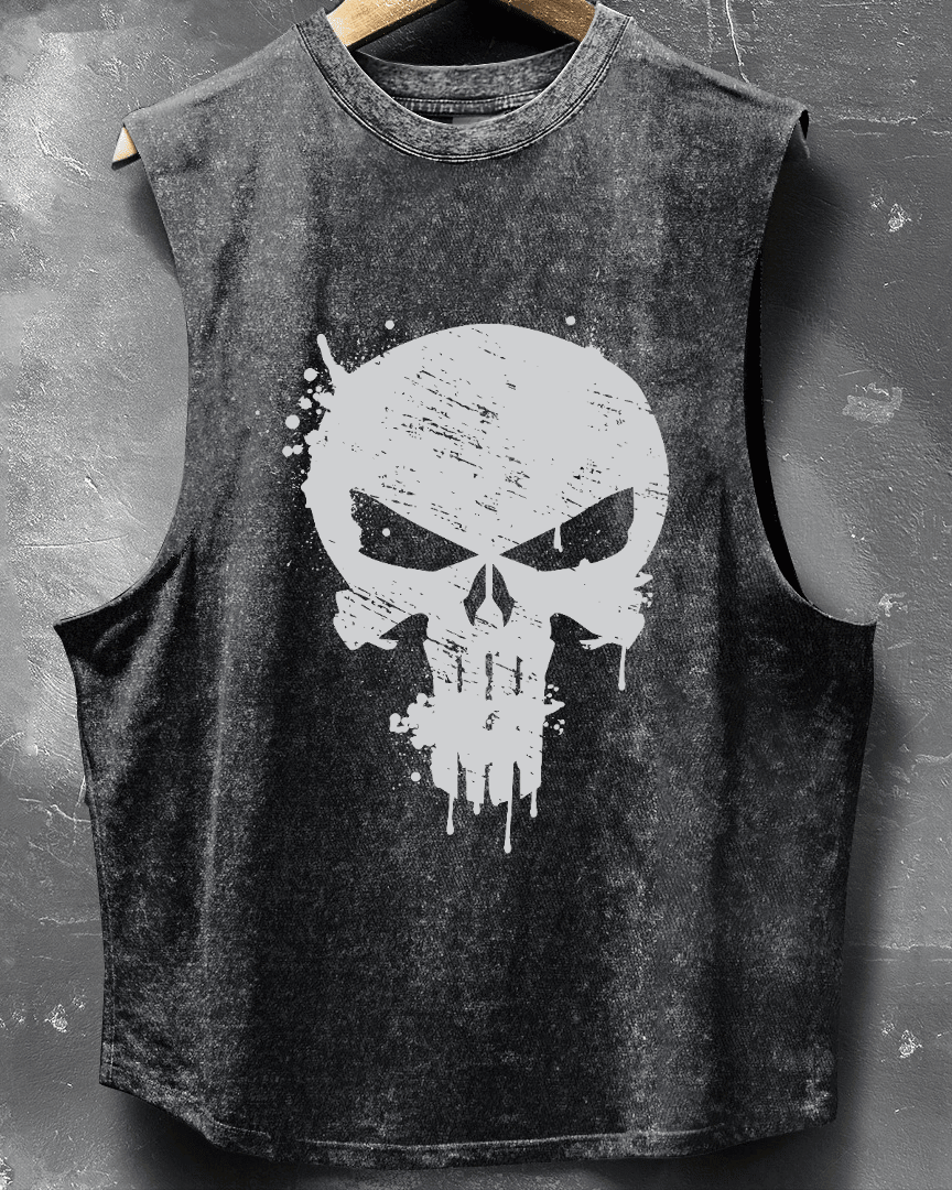 TANK TOP SKULL DROP - Ironfit PL