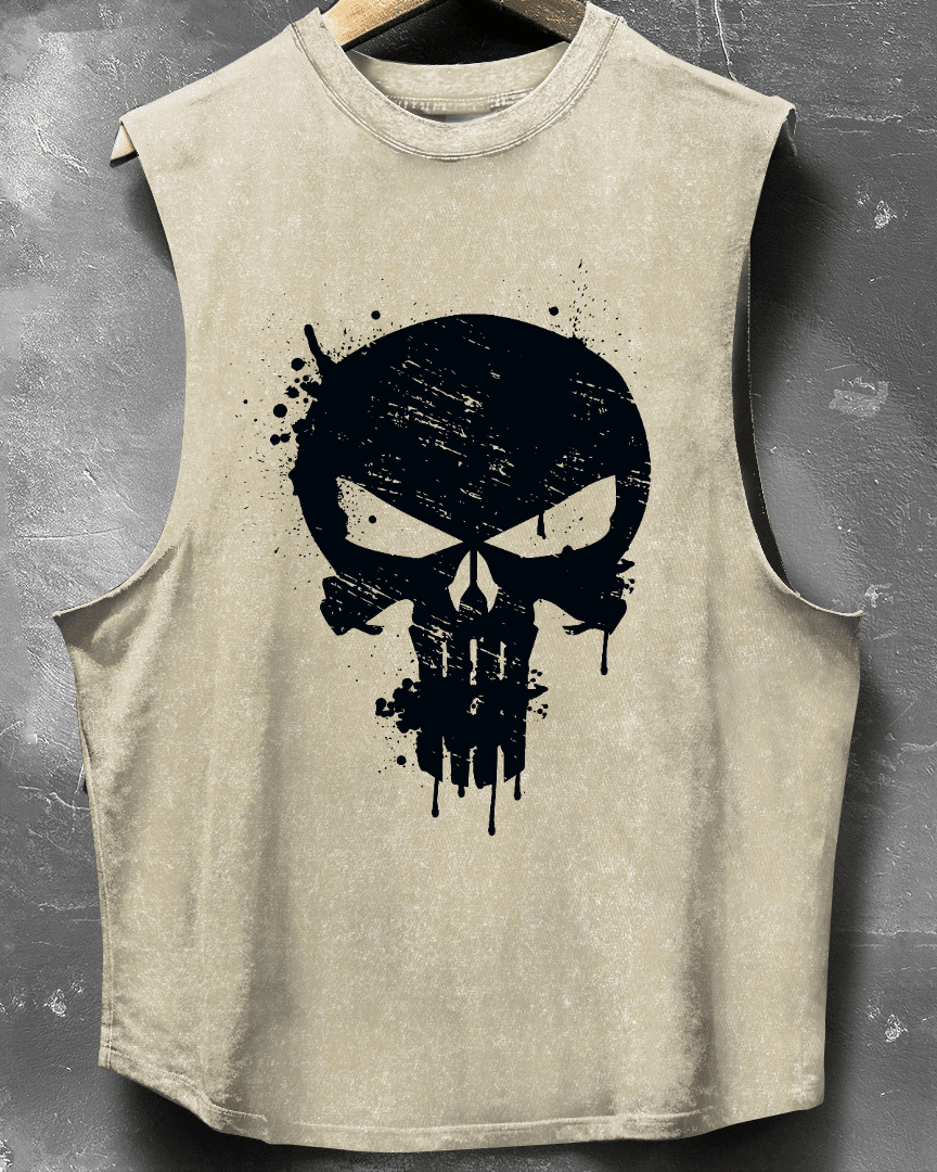 TANK TOP SKULL DROP - Ironfit PL