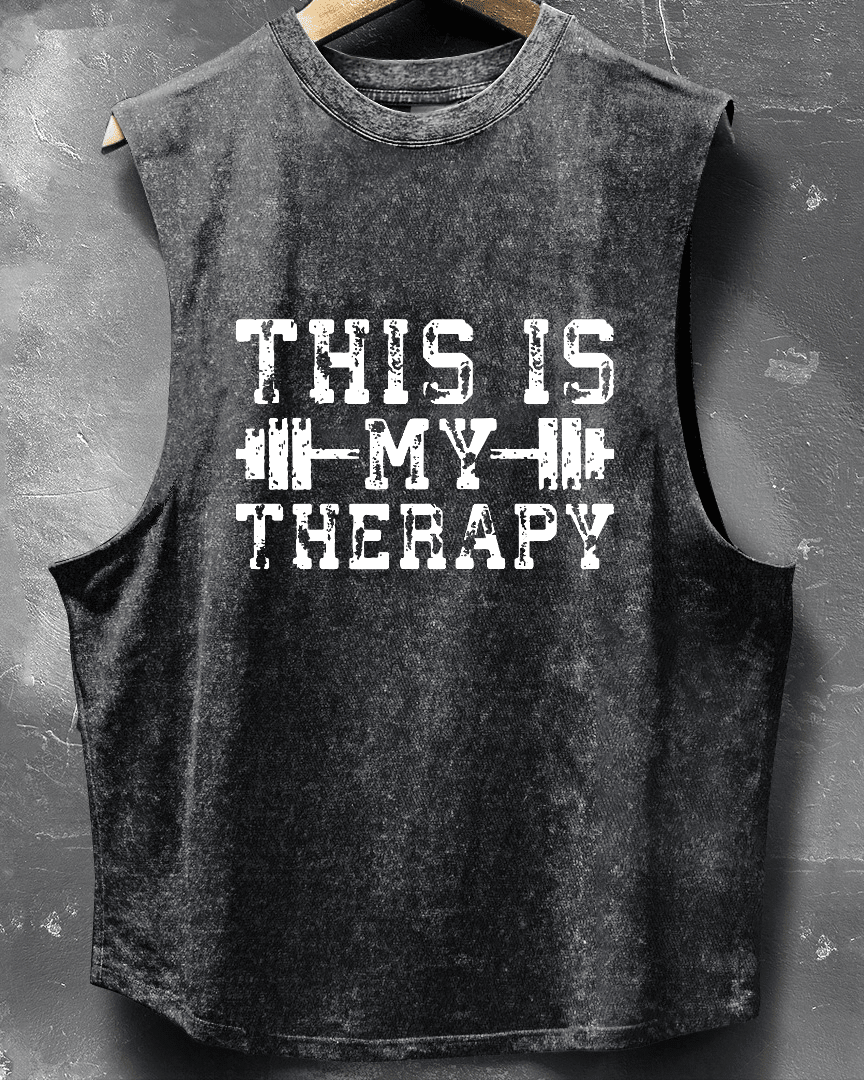 TANK TOP THIS IS MY THERAPY - Ironfit PL