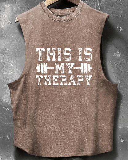 TANK TOP THIS IS MY THERAPY - Ironfit PL