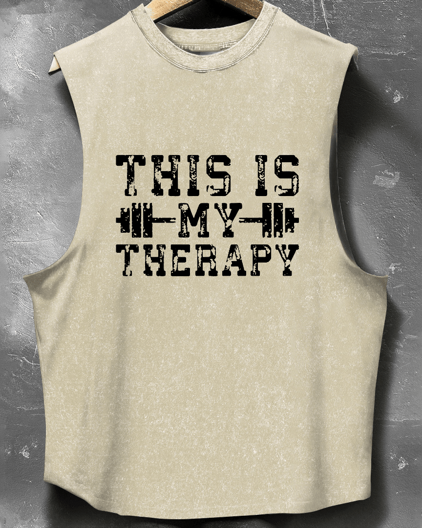 TANK TOP THIS IS MY THERAPY - Ironfit PL