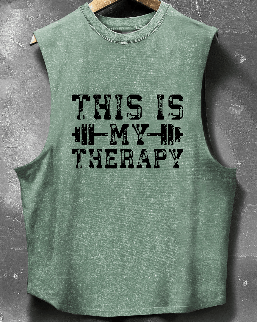 TANK TOP THIS IS MY THERAPY - Ironfit PL
