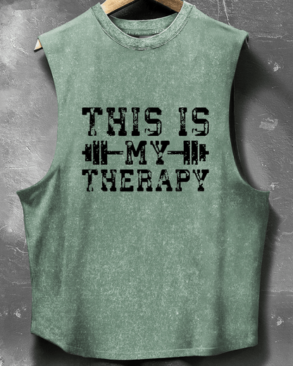 TANK TOP THIS IS MY THERAPY - Ironfit PL