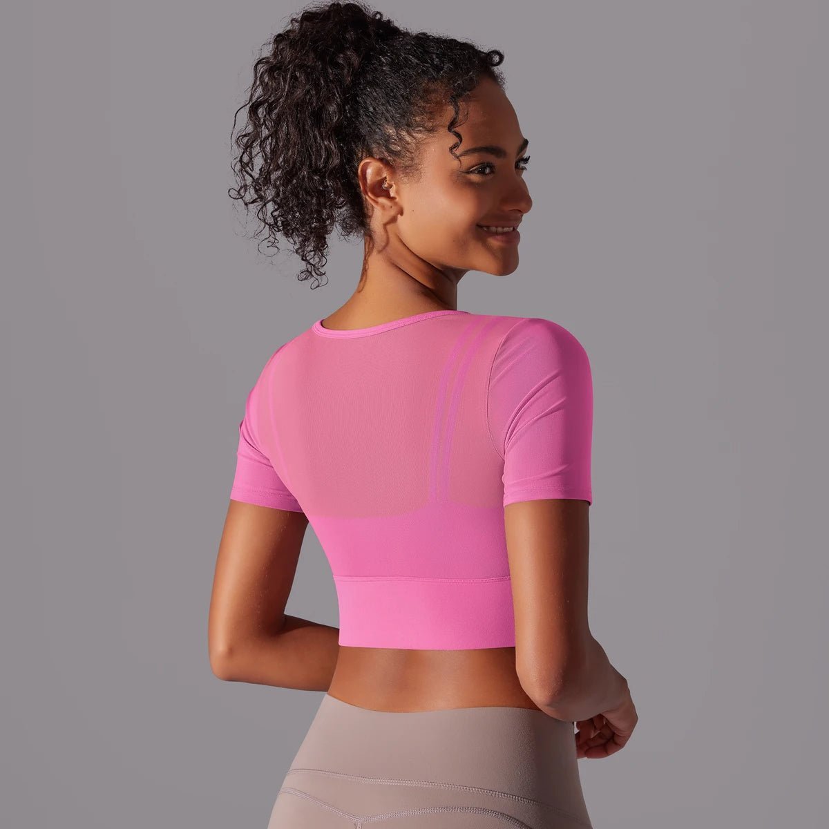 Top sportowy Crop Mesh - Ironfit PL