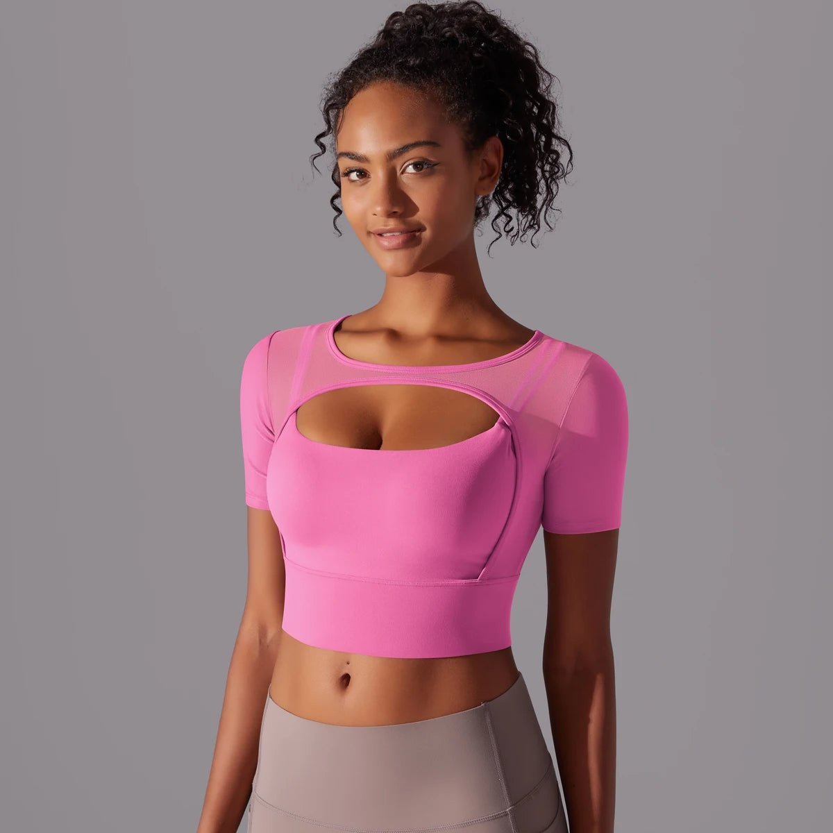 Top sportowy Crop Mesh - Ironfit PL