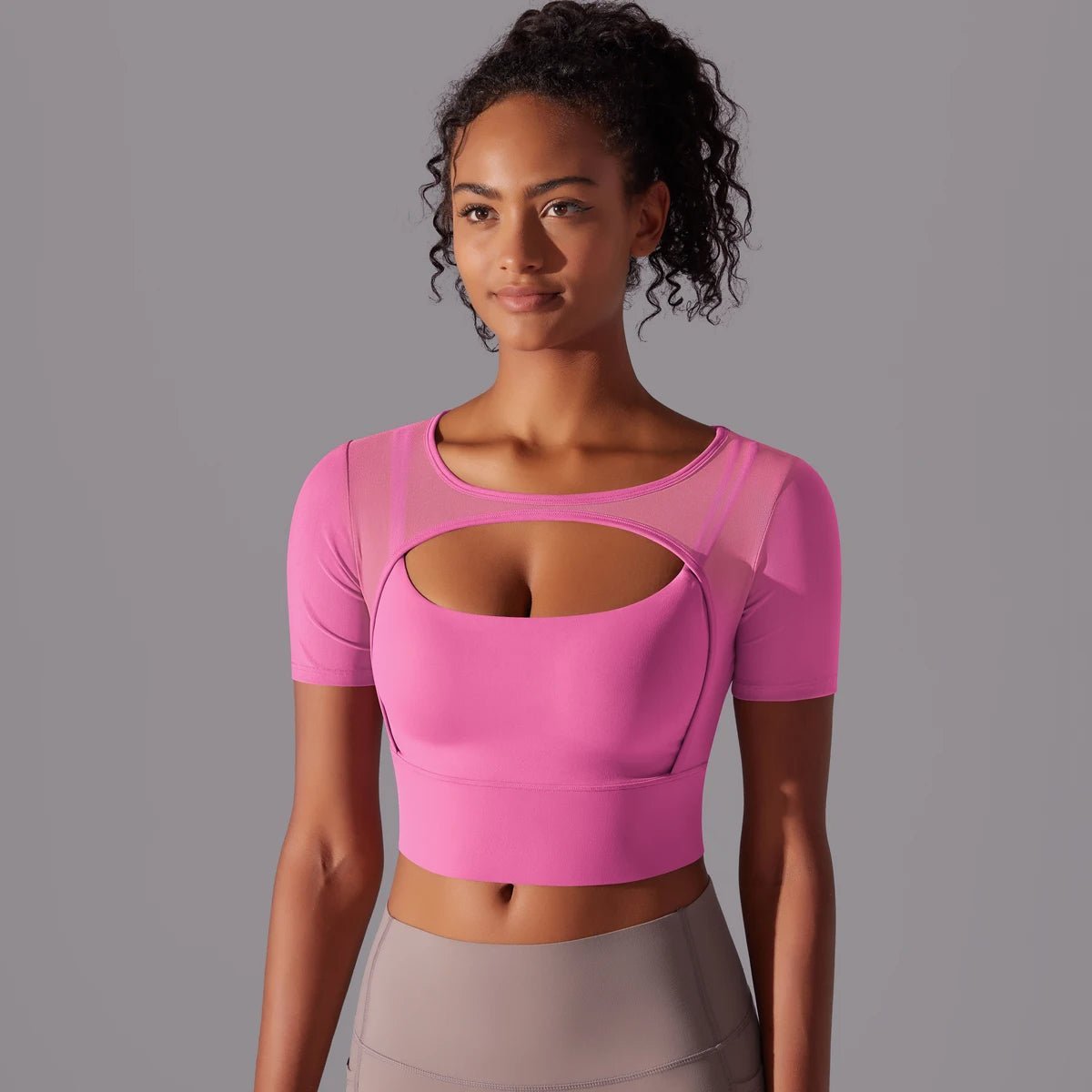 Top sportowy Crop Mesh - Ironfit PL